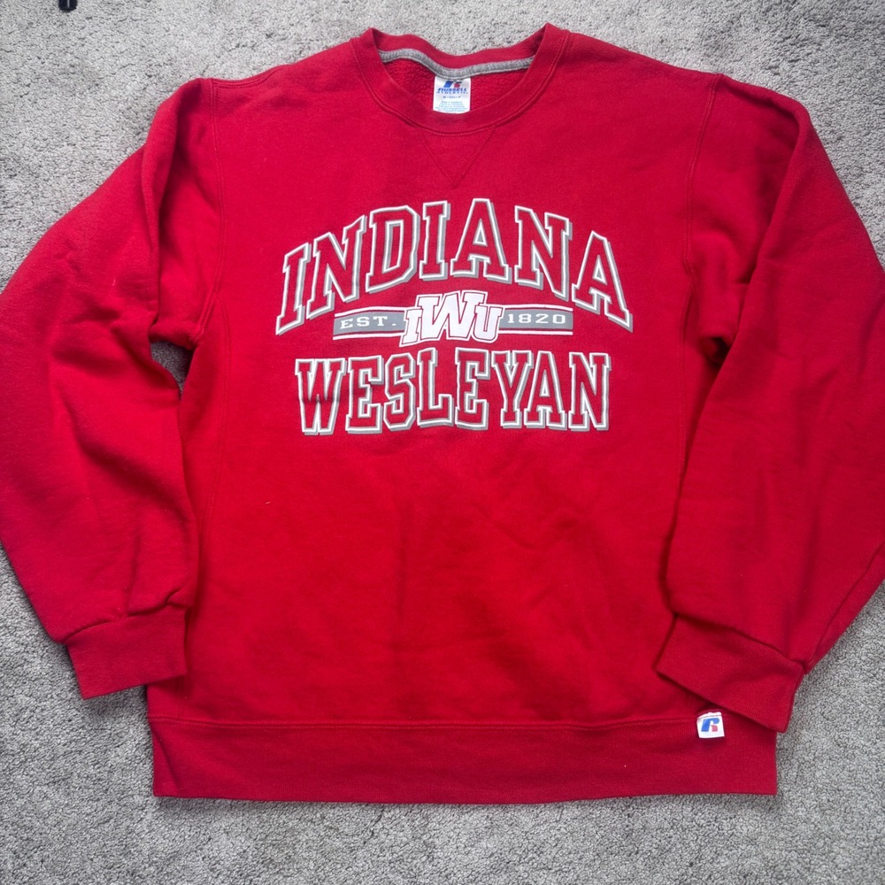 Indiana Wesleyan Russell Athletic Crew Neck Sweatshirt Women's Small